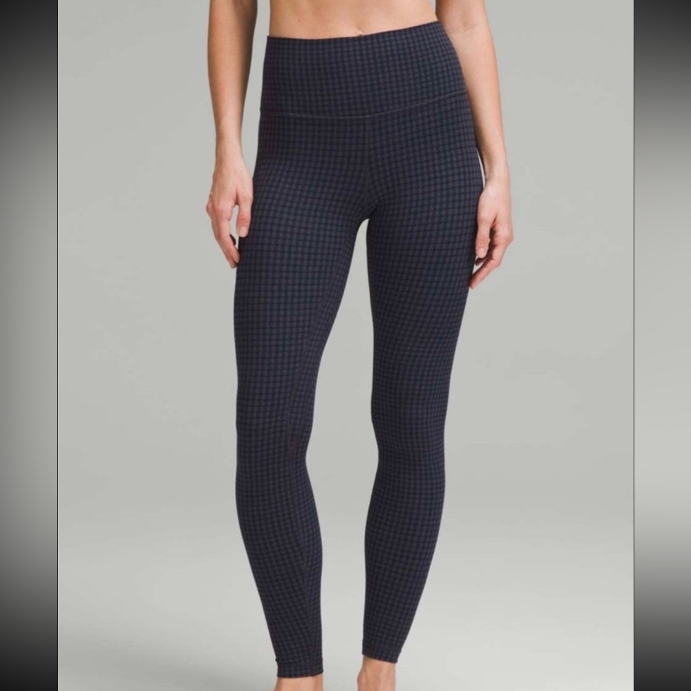 lululemon athletica Navy Patterned Leggings